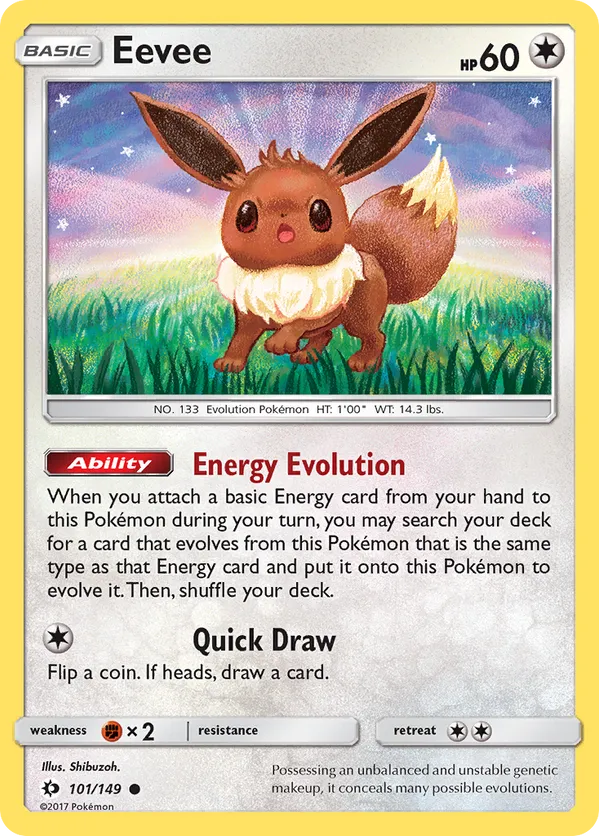 Eevee 101 - Sun & Moon Base Set (NO)