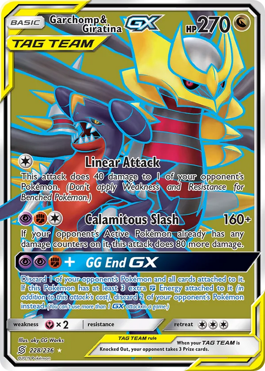 Garchomp & Giratina GX (Full Art) 228/236 - Unified Minds (HO)