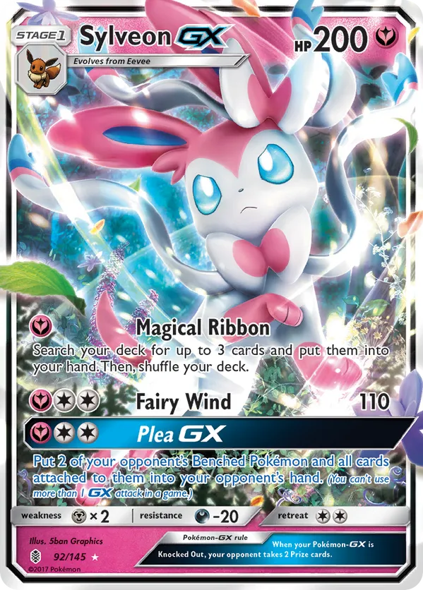 Sylveon GX 92/145 - Guardians Rising (HO) - LP