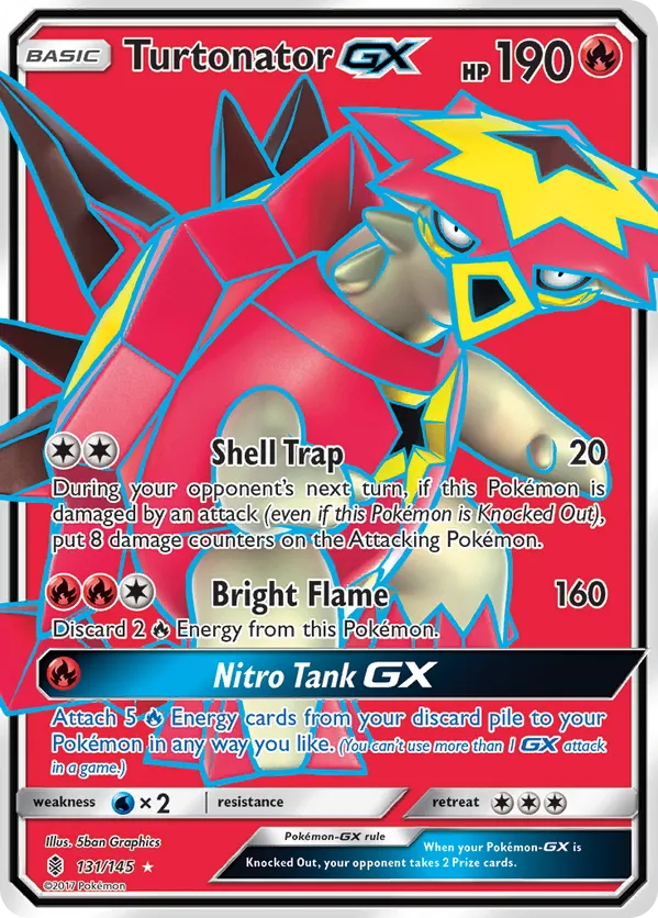 Turtonator GX (Full Art) 131/145 - Guardians Rising (HO)