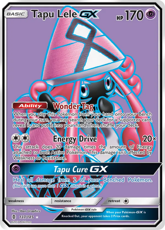Tapu Lele GX (Full Art) 137/145 - Guardians Rising (HO)