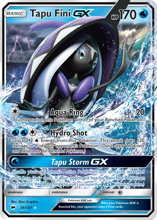 Tapu Fini GX 39/147 - Burning Shadows (HO)