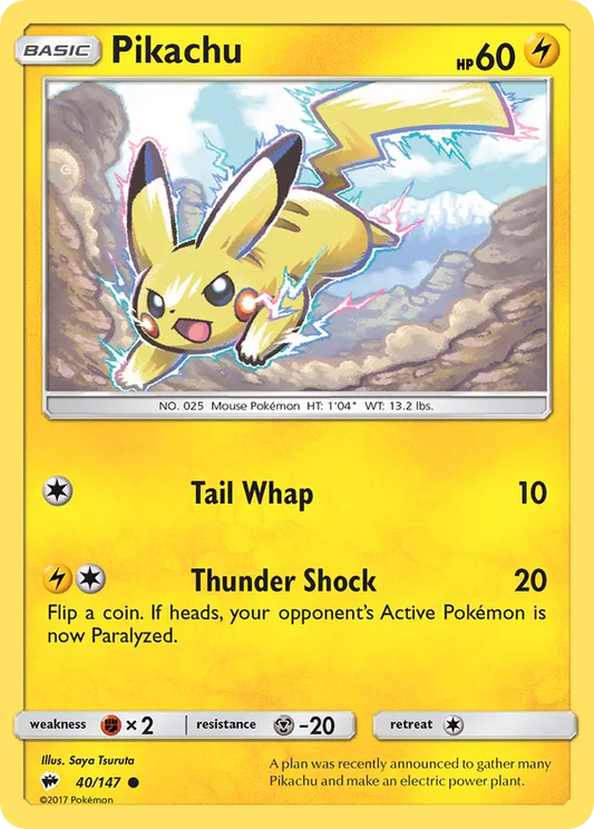 Pikachu 40/147 - Burning Shadows (NO)
