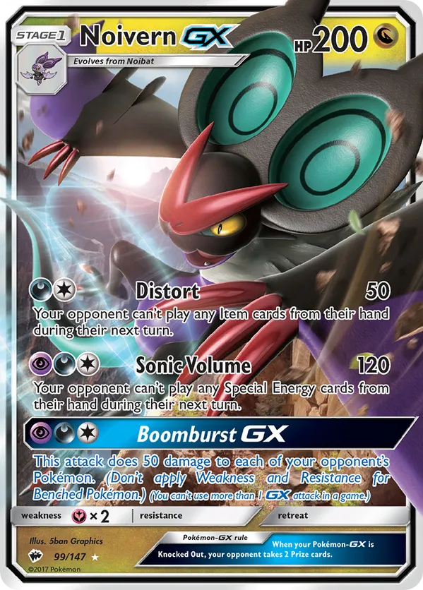 Noivern GX 99/147 - Burning Shadows (HO)
