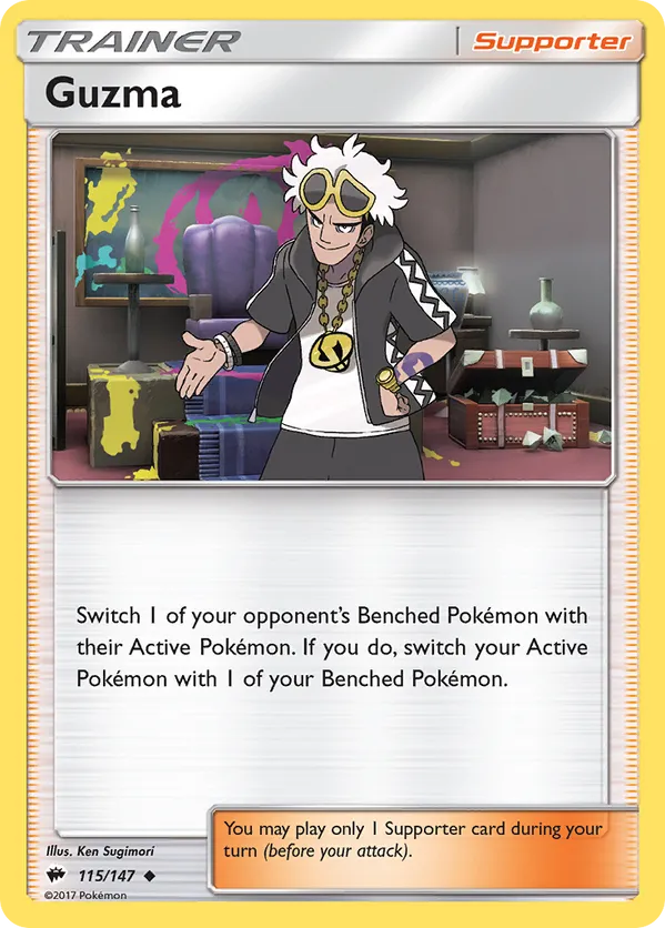 Guzma 115/147 - Burning Shadows (NO)