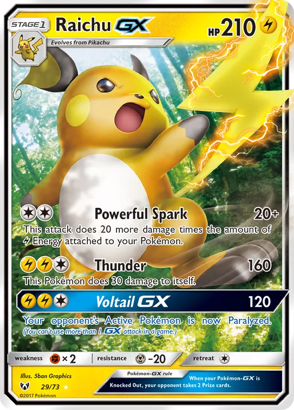 Raichu GX 29 - Shining Legends (HO)