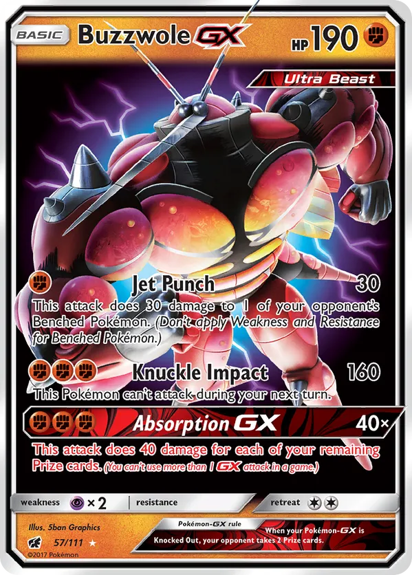 Buzzwole GX 57/111 - Crimson Invasion (HO)