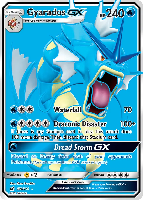 Gyarados GX (Full Art) 101/111 - Crimson Invasion (HO)