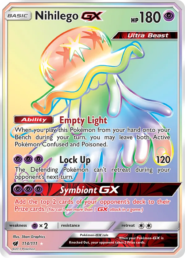 Nihilego GX (Secret) 114/111 - Crimson Invasion (HO)