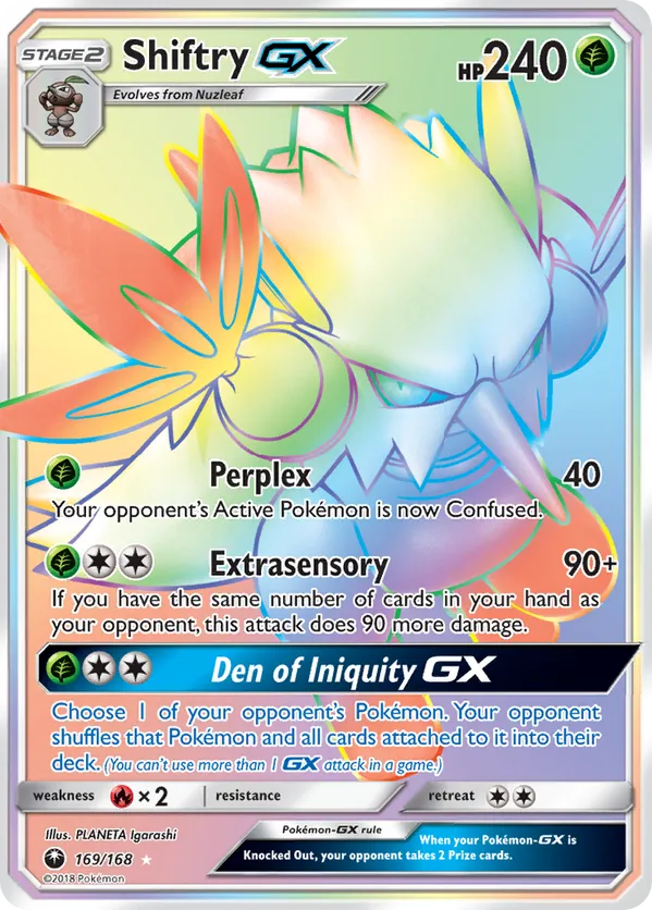 Shiftry GX (Secret) 169 - Celestial Storm (HO)