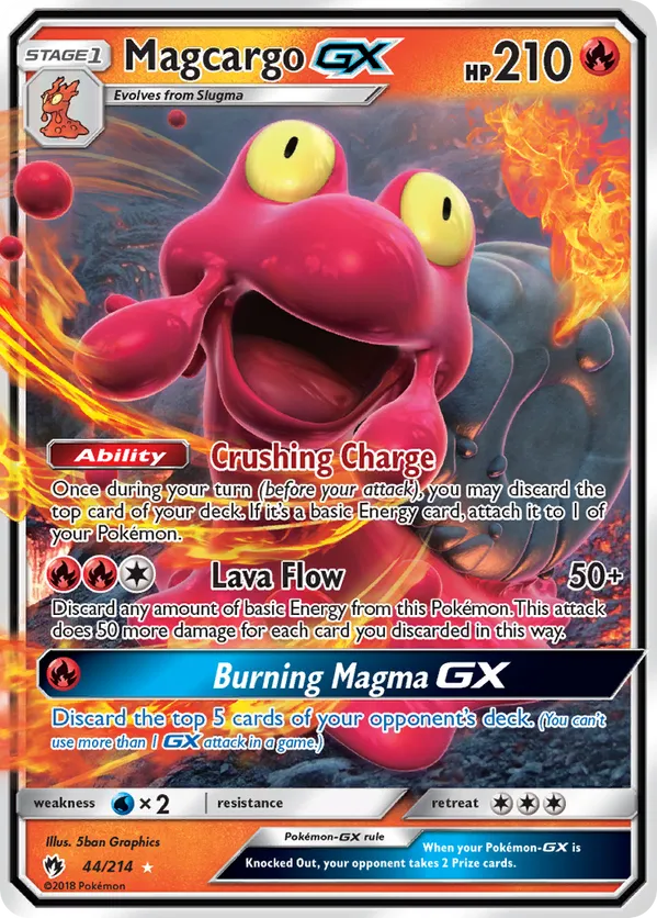Magcargo GX 44 - Lost Thunder (HO)