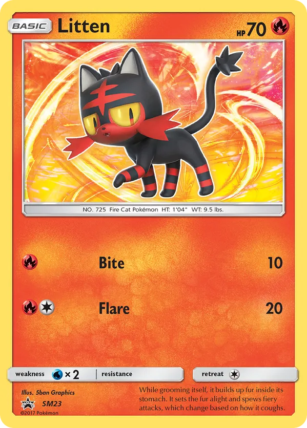 Litten SM23 - Sun & Moon Promo (HO) - HP