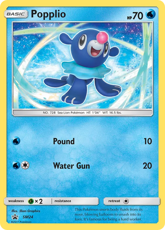 Popplio SM24 - Sun & Moon Promo (HO) - HP