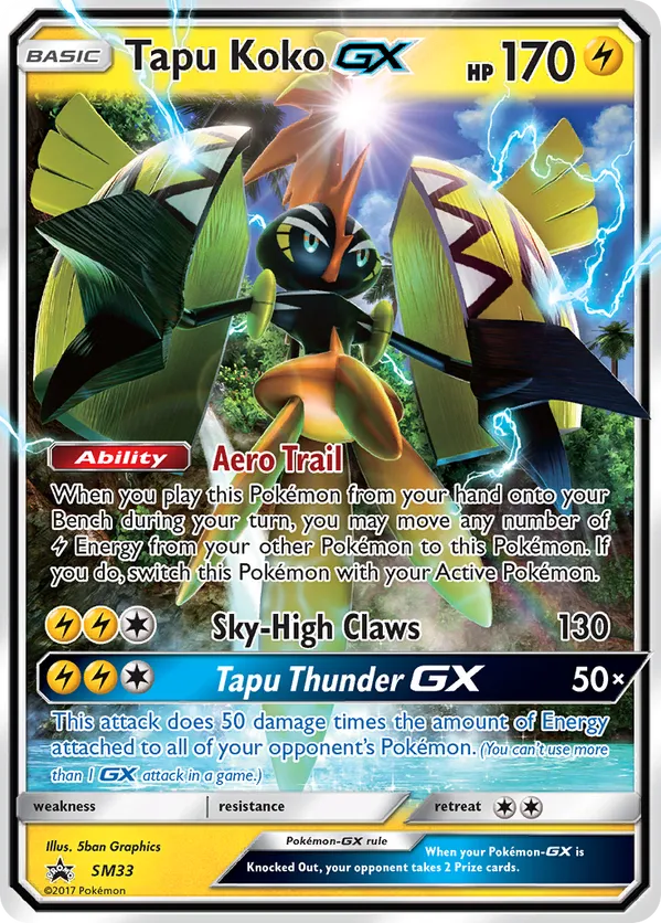 Tapu Koko GX SM33 - Sun & Moon Promo (HO)