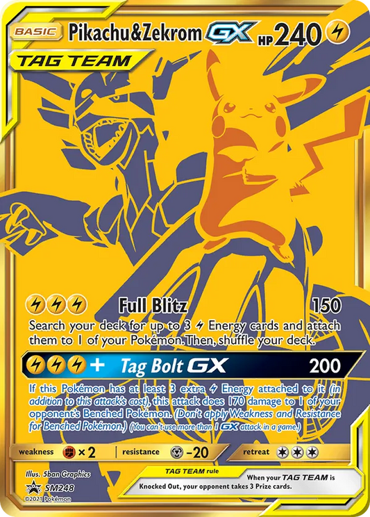 Pikachu & Zekrom GX SM248 - Sun & Moon Promo (HO)