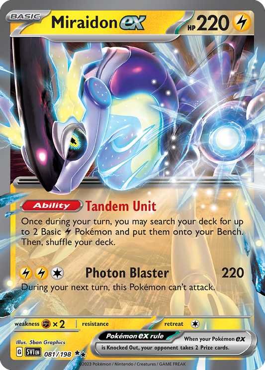 Miraidon ex 081/198 - Scarlet & Violet Base Set (HO)