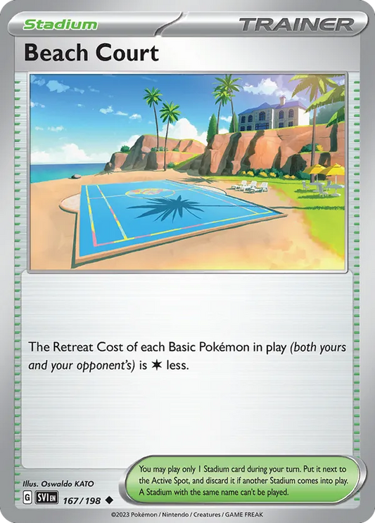 Beach Court 167/198 - Scarlet & Violet Base Set (NO)