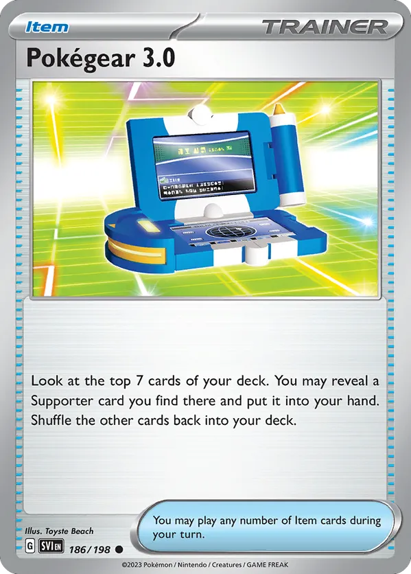 Pokegear 3.0 186/198 - Scarlet & Violet Base Set (NO)