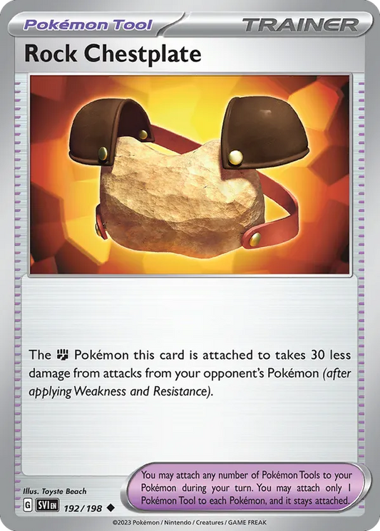 Rock Chestplate 192/198 - Scarlet & Violet Base Set (NO)