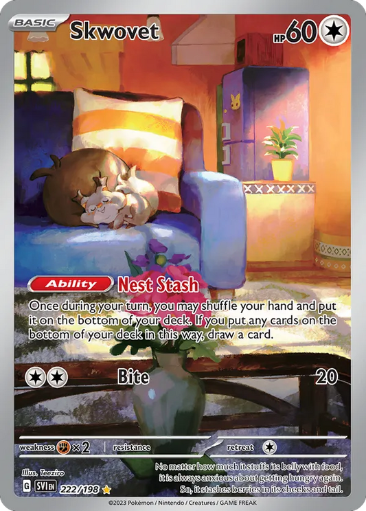Skwovet 222/198 - Scarlet & Violet Base Set (HO)