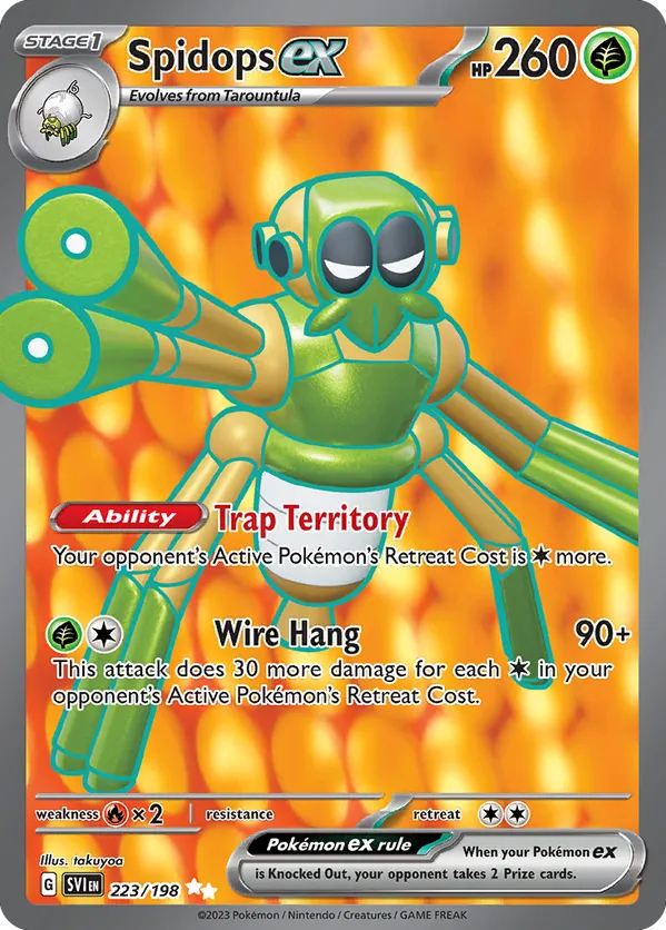 Spidops ex 223/198 - Scarlet & Violet Base Set (HO)