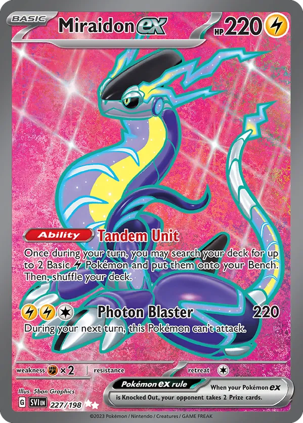 Miraidon ex 227/198 - Scarlet & Violet Base Set (HO)