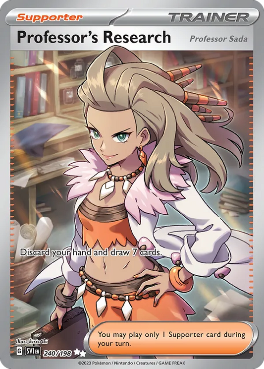 Professor's Research (Professor Sada) 240/198 - Scarlet & Violet Base Set (HO)