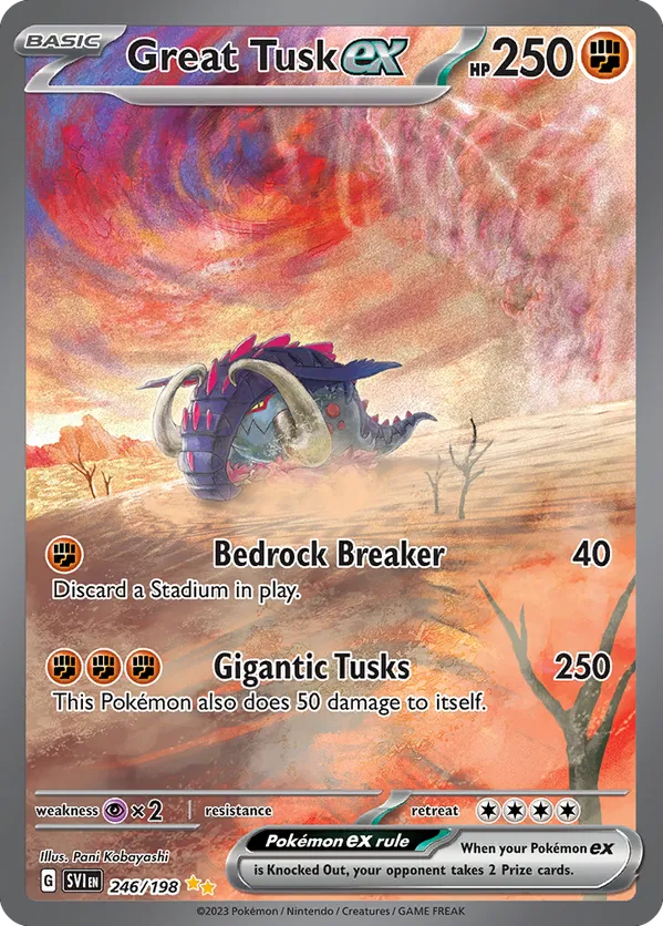 Great Tusk ex (JP) 102/078 - Scarlet ex (HO)