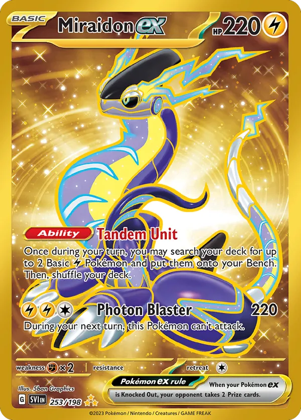 Miraidon ex 253/198 - Scarlet & Violet Base Set (HO)