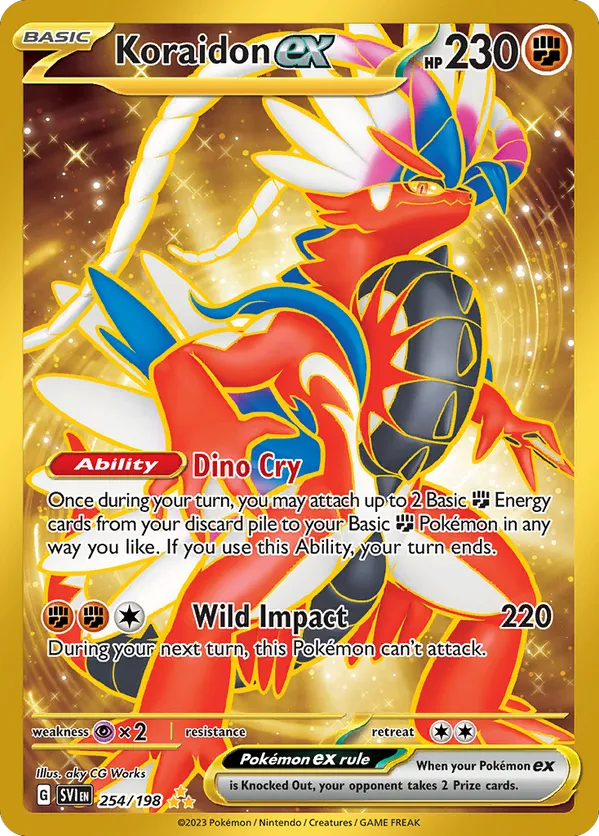 Koraidon ex 254/198 - Scarlet & Violet Base Set (HO)