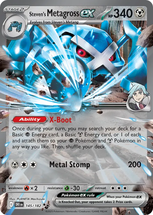 Steven's Metagross ex 145/182 - Destined Rivals (HO)