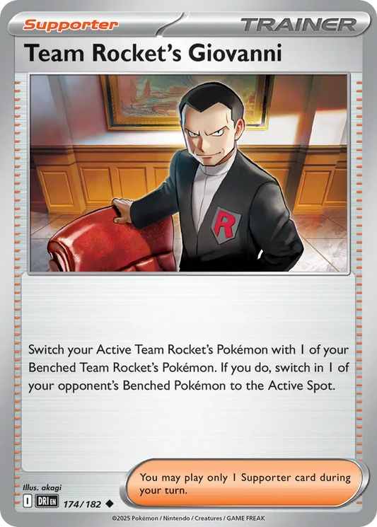 Team Rocket's Giovanni 174/182 - Destined Rivals (NO)