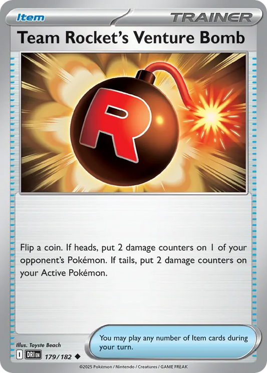 Team Rocket's Venture Bomb 179/182 - Destined Rivals (NO)