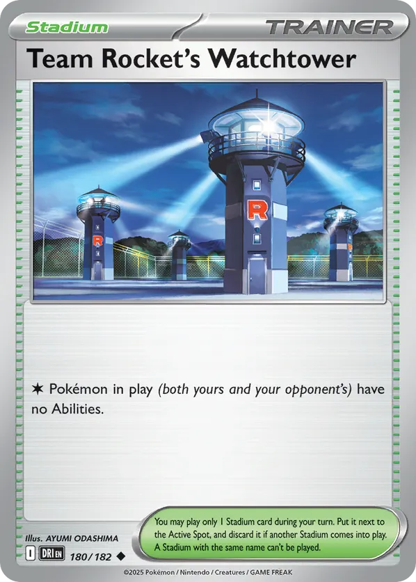 Team Rocket's Watchtower 180/182 - Destined Rivals (NO)