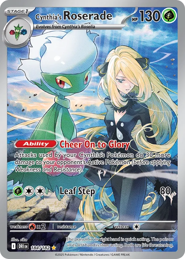 Cynthia's Roserade 184/182 - Destined Rivals (HO)