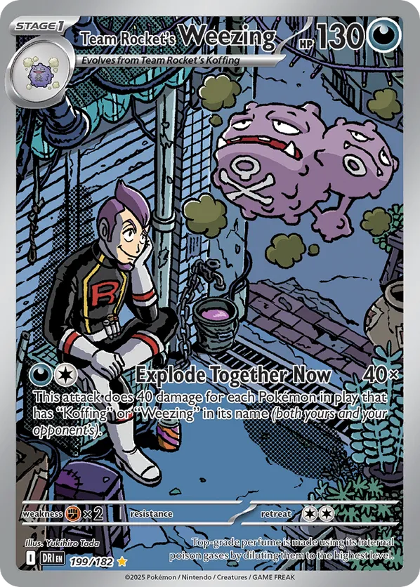Team Rocket's Weezing 199/182 - Destined Rivals (HO)