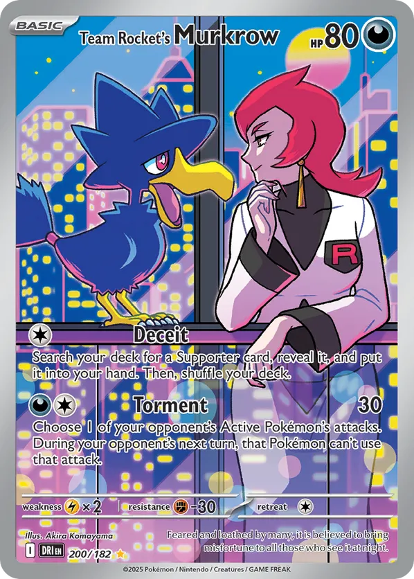 Team Rocket's Murkrow 200/182 - Destined Rivals (HO)