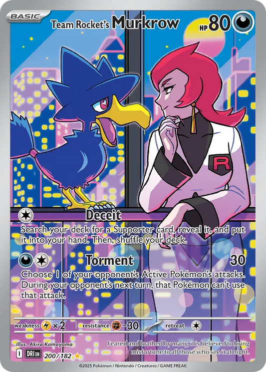 Team Rocket's Murkrow 200/182 - Destined Rivals (HO)