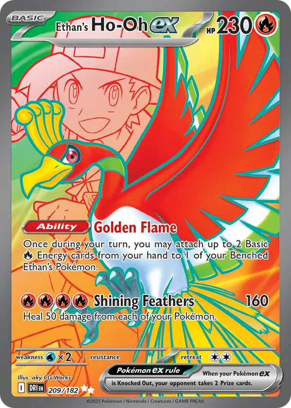 Ethan's Ho-oh ex 209/182 - Destined Rivals (HO)