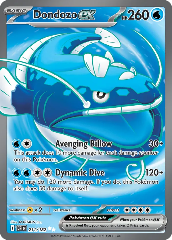 Dondozo ex 211/182 - Destined Rivals (HO)