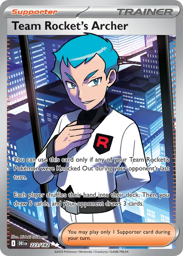Team Rocket's Archer 223/182 - Destined Rivals (HO)