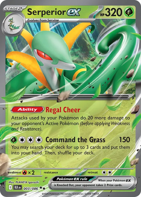Serperior ex 003/086 - Black Bolt (HO)