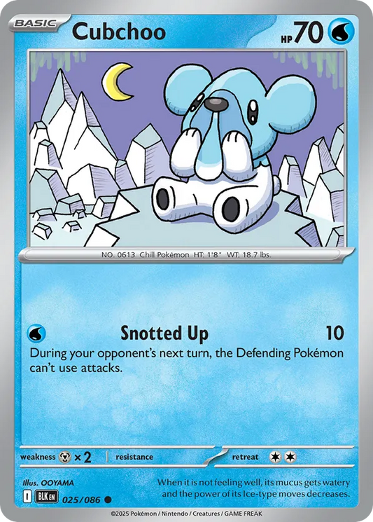 Cubchoo (Poke Ball Pattern) 025/086 - Black Bolt (HO)