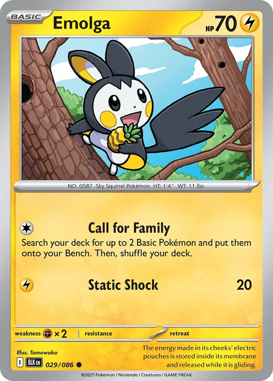 Emolga 029/086 - Black Bolt (NO)