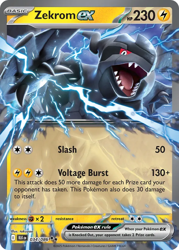 Zekrom ex 034/086 - Black Bolt (HO)
