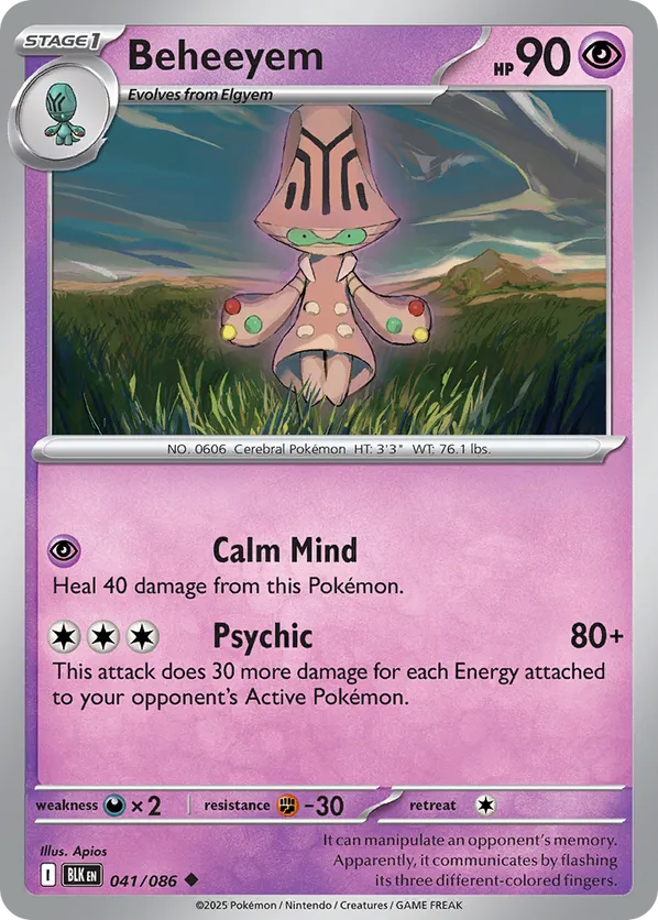 Beheeyem 041/086 - Black Bolt (RH)