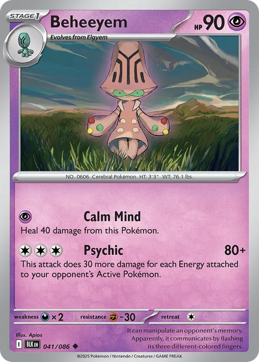 Beheeyem 041/086 - Black Bolt (RH)