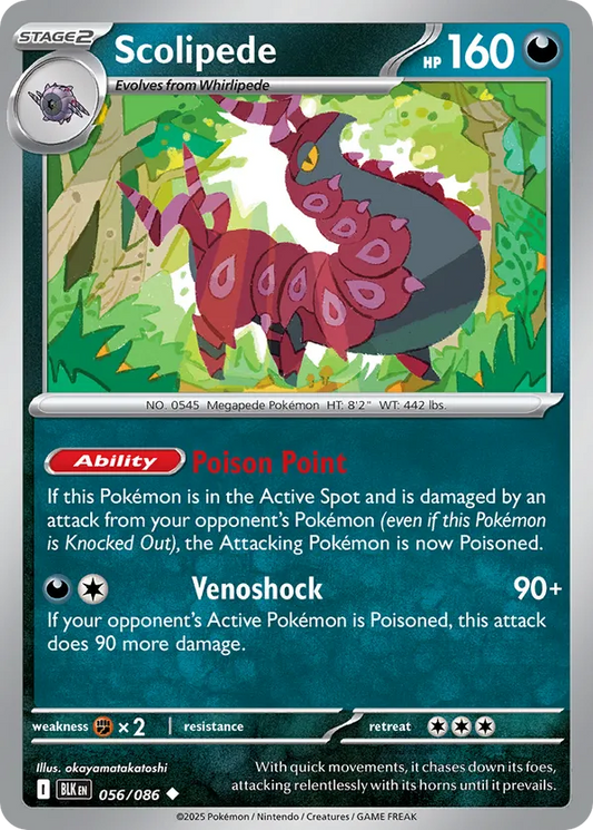 Scolipede (Poke Ball Pattern) 056/086 - Black Bolt (HO)