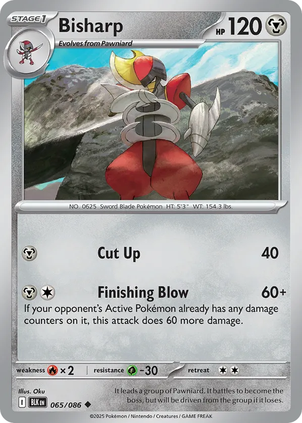 Bisharp (Poke Ball Pattern) 065/086 - Black Bolt (HO)