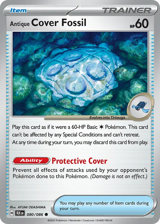 Antique Cover Fossil 080/086 - Black Bolt (NO)